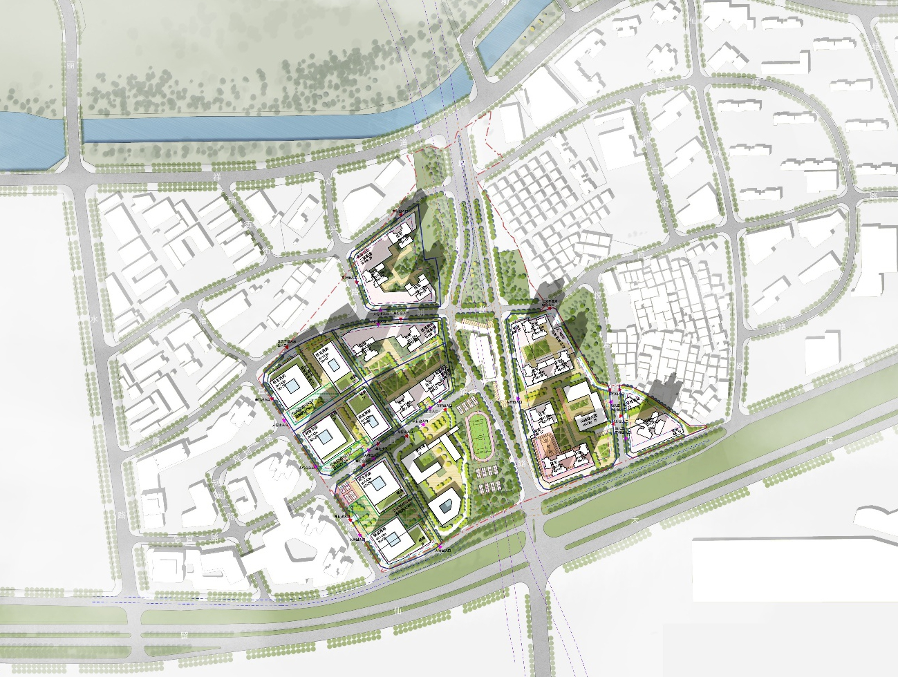 塘朗工业区规划效果图